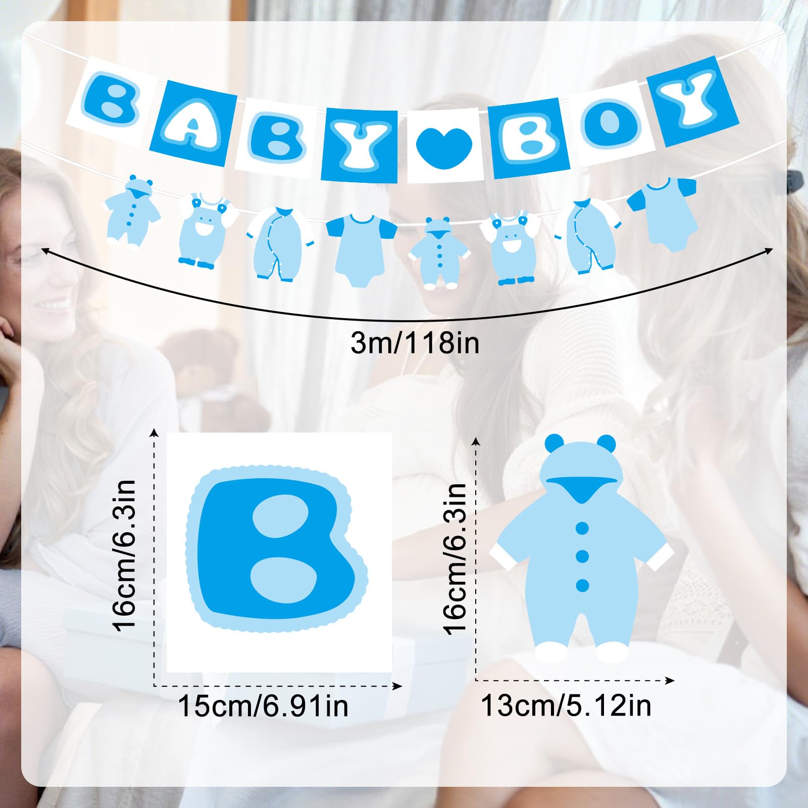 2pcs Baby Shower Banner - Image 2