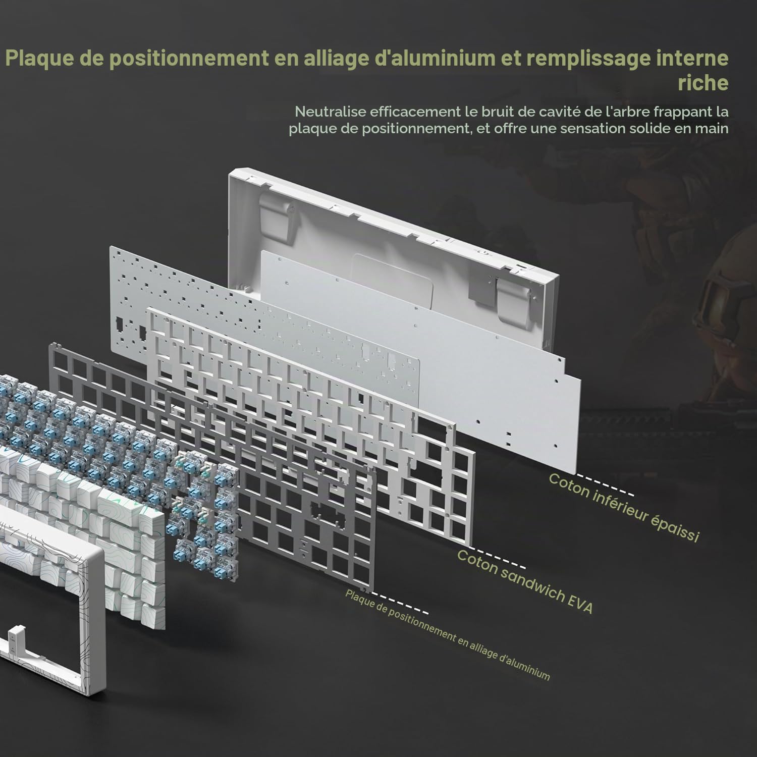 M68 HE V2 Clavier 60% Interrupteur magnétique Rapid Trigger Effet Hall