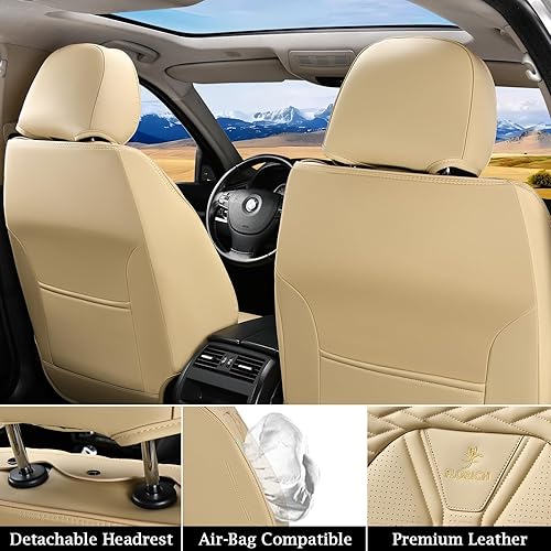 Miniatura 3 de Fundas de asiento para automóviles, fundas de asiento impermeables, fundas de asiento de cuero para automóvil, paquete de 2, protector universal de