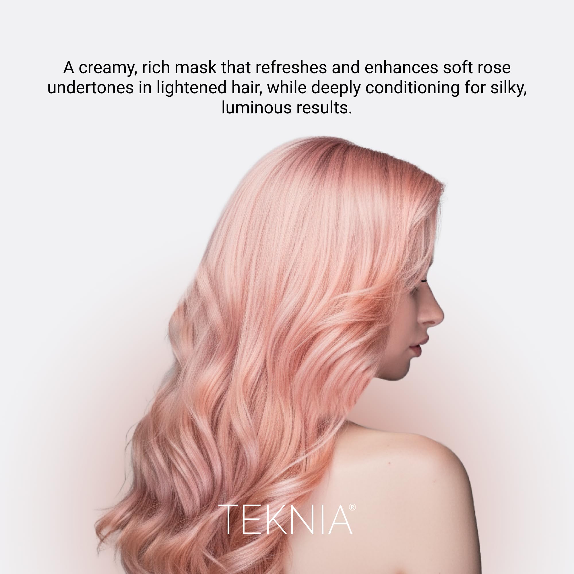 Lakme Teknia Pale Rose Color Mask, Conditioner für gebleichtes Haar, vegane Formel, 250 ml