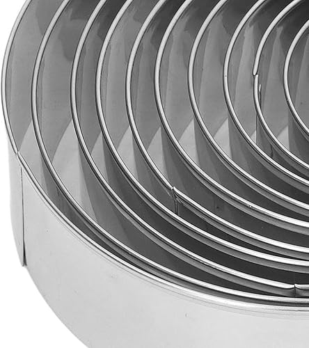 Miniatura 7 de 14 unids diseño de pastel pequeños cortadores de galletas herramientas para hornear acero inoxidable redondo cortador de pan diseño accesorio de