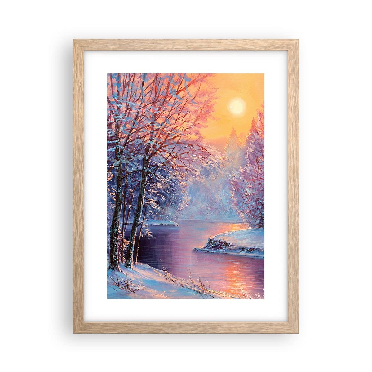 ARTTOR Cuadro Póster Marco Roble 30x40 cm Botánica Paisajes - 4379 - P2N