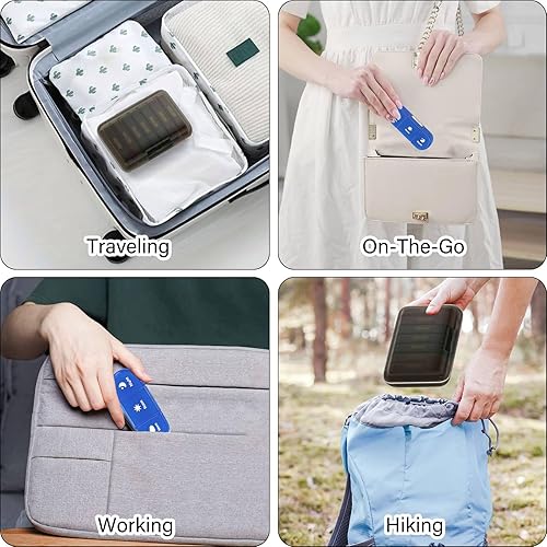 Miniatura 5 de Pastillero semanal 3 veces al día, pastillero de 7 días 3 veces, portátil para pastillas, vitaminas, aceite de pescado, medicamentos, suplementos (3