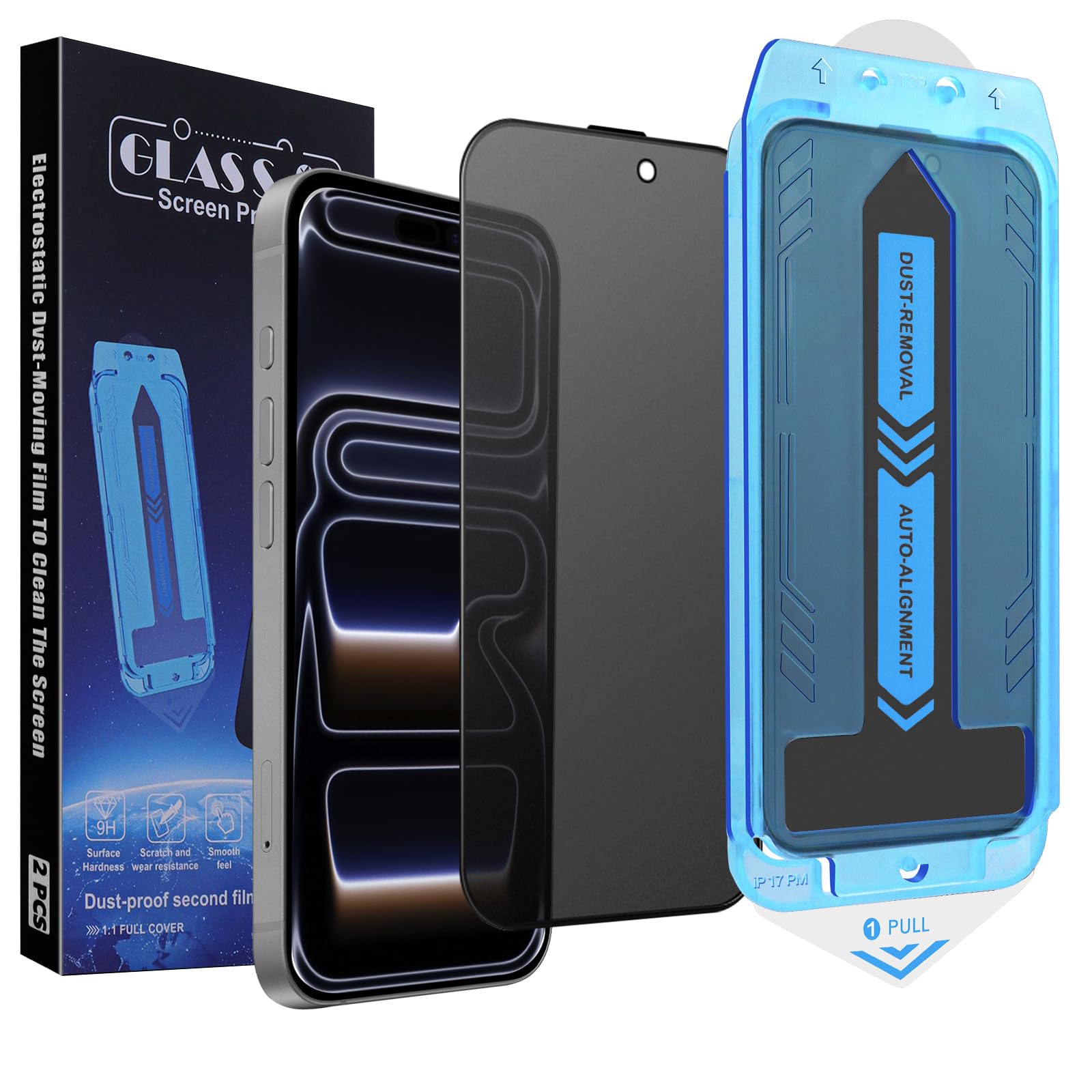 2-Pack Screen Protector for iPhone 17 Pro Max Privacy 6.9-Inch