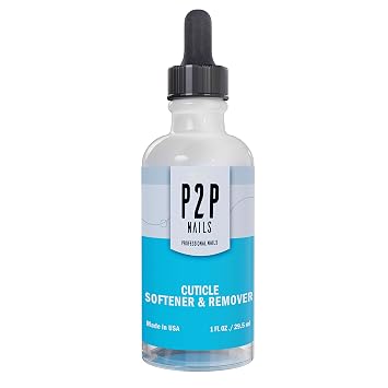 P2P Nails Cuticle Softener & Remover - Professional Pedicure & Manicure Nail Cuticle Repair Care Treatment - Instantly Removes Dead Skin