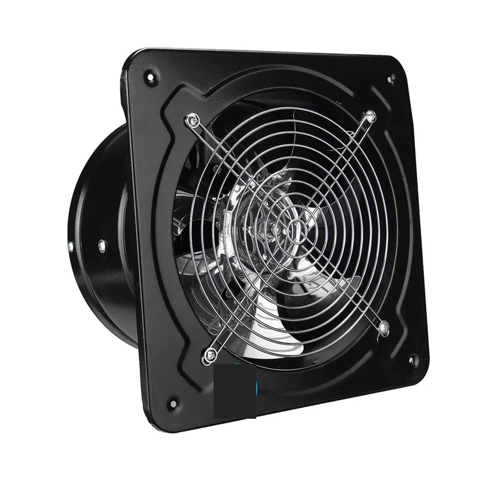 Kxjqbm 6Inch Exhaust Fan, 4/6/7Inch Square Metal Exhaust Fan Booster Extractor Intake Ventilation Window Pipe For Bathroom Toilet Kitchen(6Inch)
