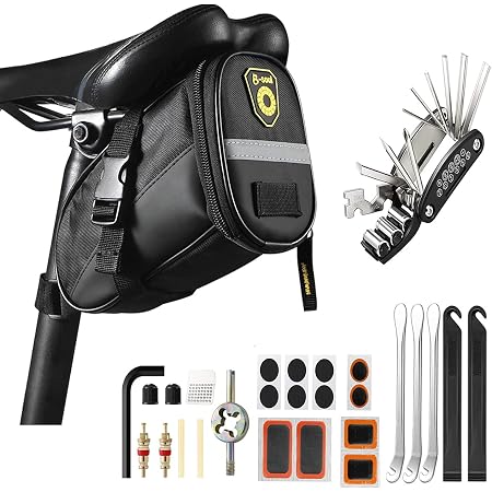 TAGVO Trousse d'outils de vélo,16 en 1 Ensemble Bicyclette Réparation TAGVO Trousse d'outils de vélo,16 en 1 Ensemble Bicyclette Réparation