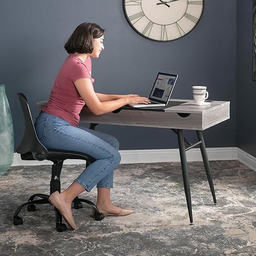 Miniatura 45 de Calico Designs Le Woodford - Escritorio moderno, secretario, para escritura, de 45 pulgadas de ancho, con gabinete bajo de almacenamiento cónico,