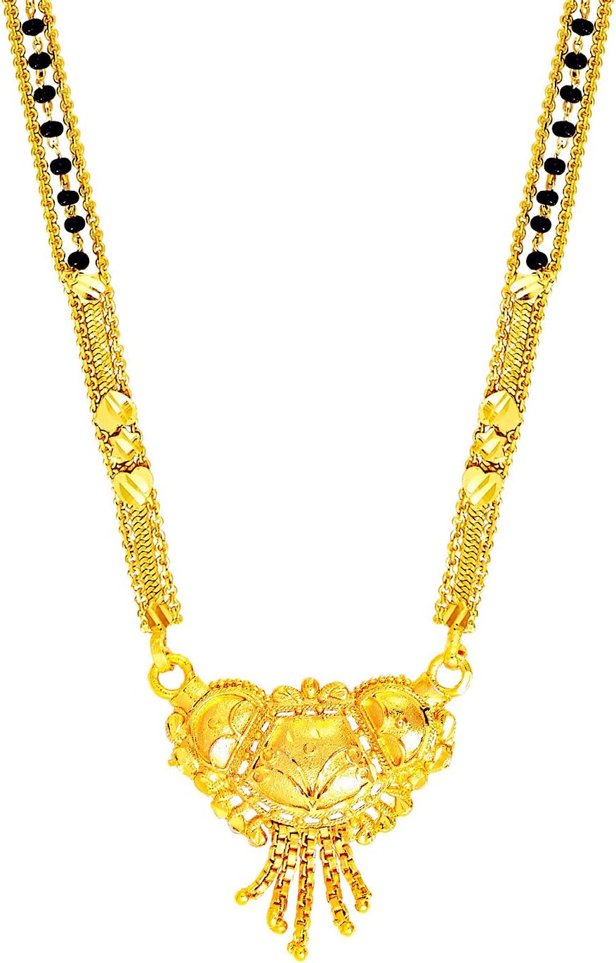 BodhaGold Plated Traditional Indian Bollywood Inspired Long Mangalsutra Necklace For Women (SJ_2298)