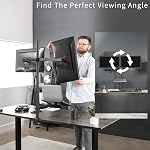 VIVO Ordinateur portable et double 13 à 27 de pouce LCD Moniteur Stand up Desk Mount, Support réglable extra haut, Convient aux ordinateurs portables jusqu'à 17 pouces, noir, STAND-V012L