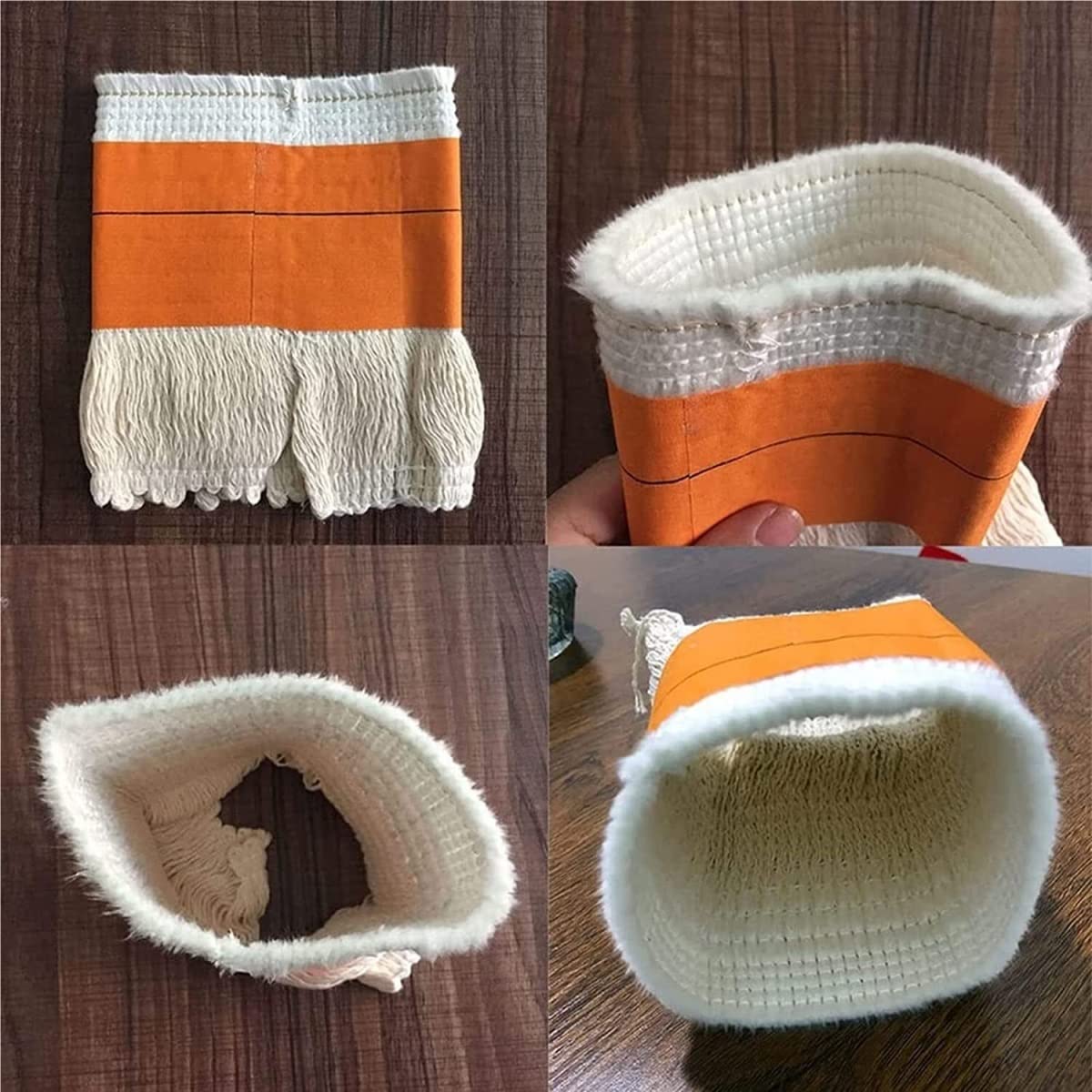 Rdzeń grzejnika naftowego, knoty do pieca naftowego w pomieszczeniach, knot grzewczy naftowy, zapasowy knot do lamp naftowych, włókno szklane + bawełna, średnica 65 x T2,3 x 175 mm, akcesoria do knotów olejowych (rozmiar: 6 szt.)