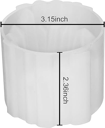 Miniatura 6 de ResinWorld Paquete de 3 moldes de fundición epoxi para velas cilíndricas + 2 moldes para velas de té en forma de cristal