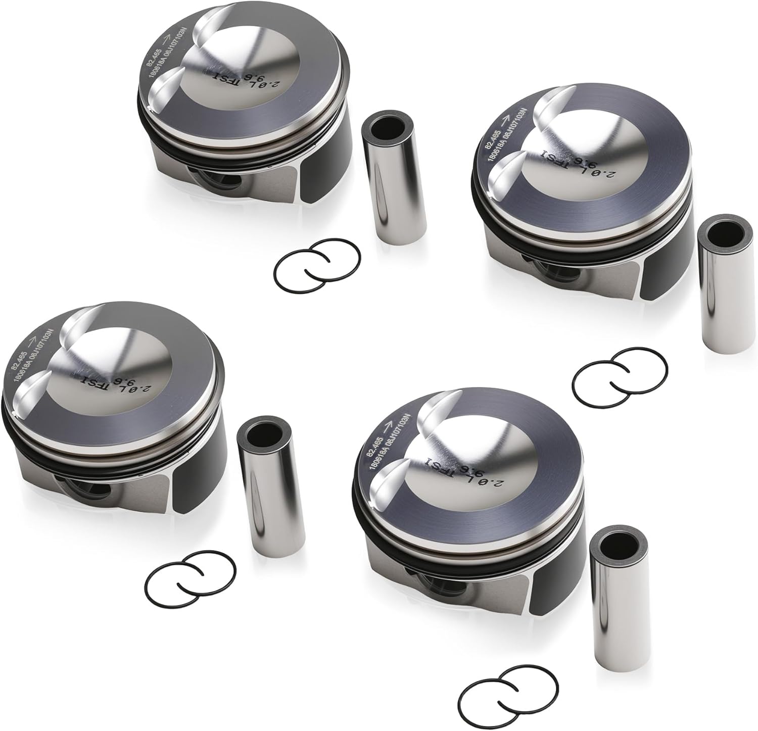 06H107065AM ATG Modified Piston & Piston Ring Kit 21mm Replacement For VW EOS Golf GTI Jetta Passat CC Tiguan AUDI A3 A4 A5 Allroad Quattro TT EA888 2.0TSI Engine