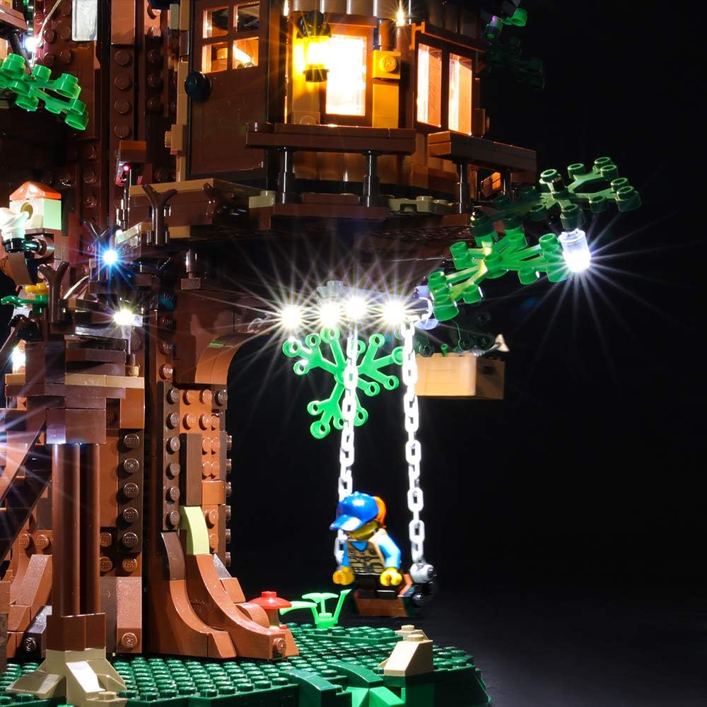 Flash Sale Buy 1 get 1 Briksmax Led Lighting Kit for Tree House - Compatible with Lego 21318 Building Blocks Model- Not Include The Lego Set