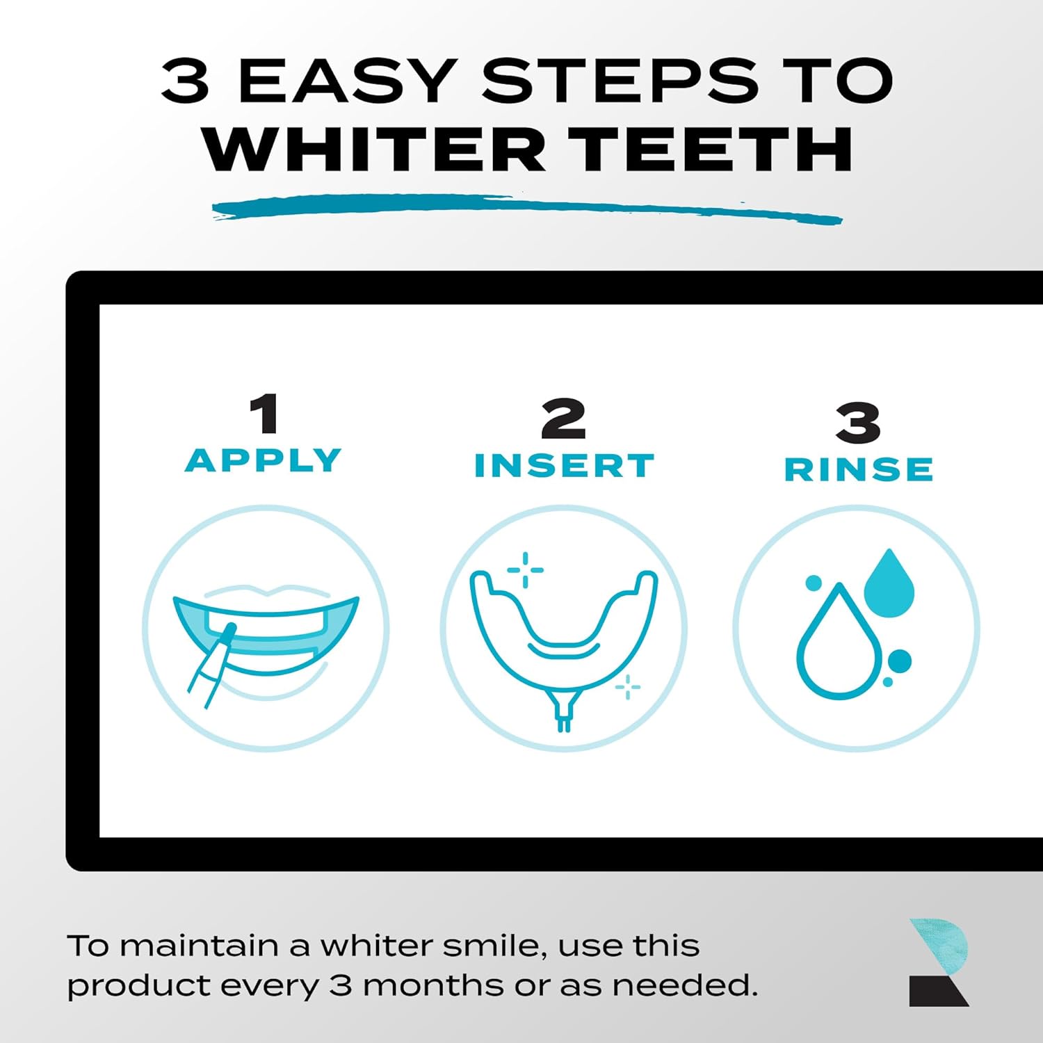 Rembrandt Teeth Whitening Kit, Deeply White, with LED Light Teeth Whitening Trays, 3-Way Power Cable, 3- Teeth Whitening Gel Brushes, 1 Iconic Smile Expander, 1 Travel Case - Image 7