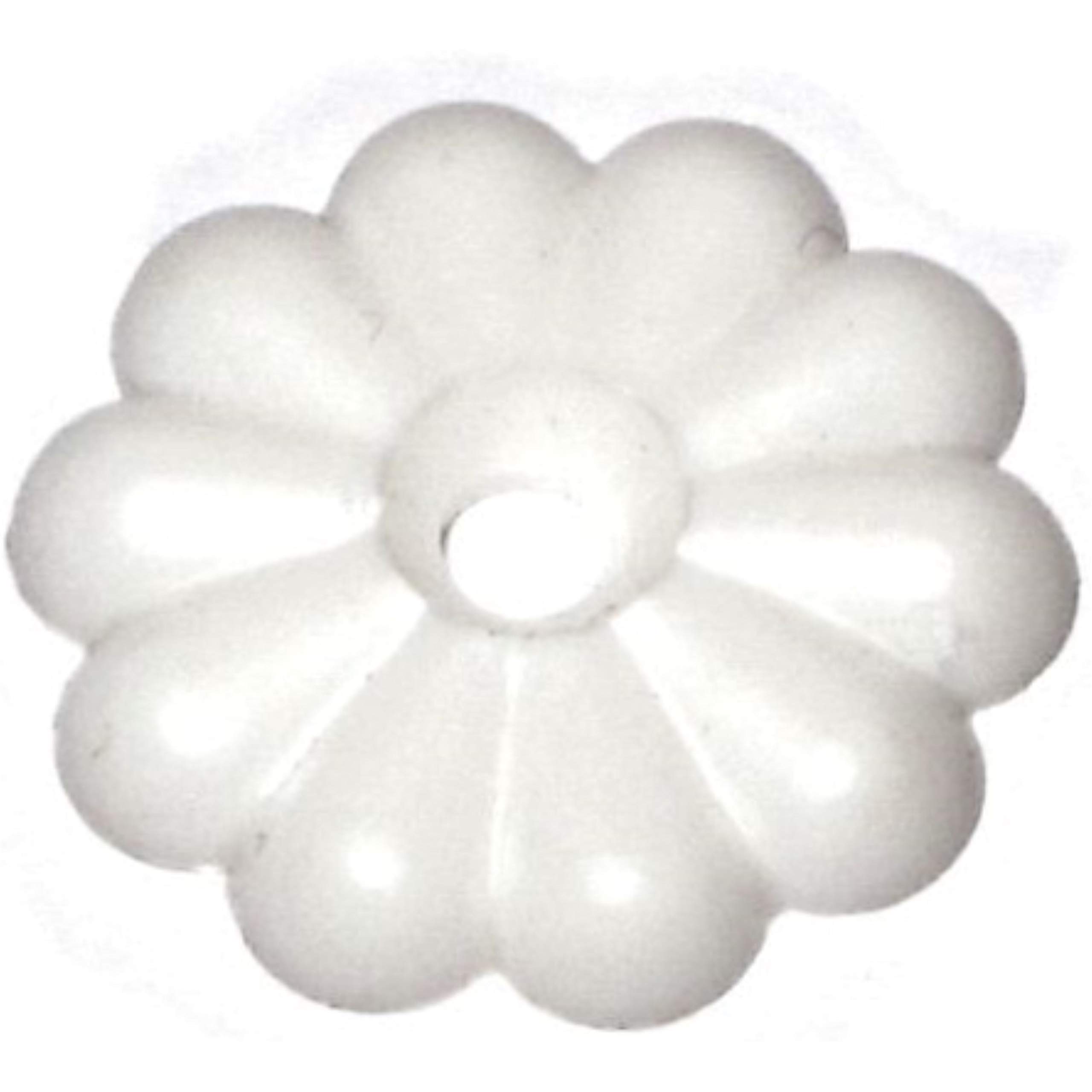014973346614 Rosette White, 1" Diameter, Piece-12