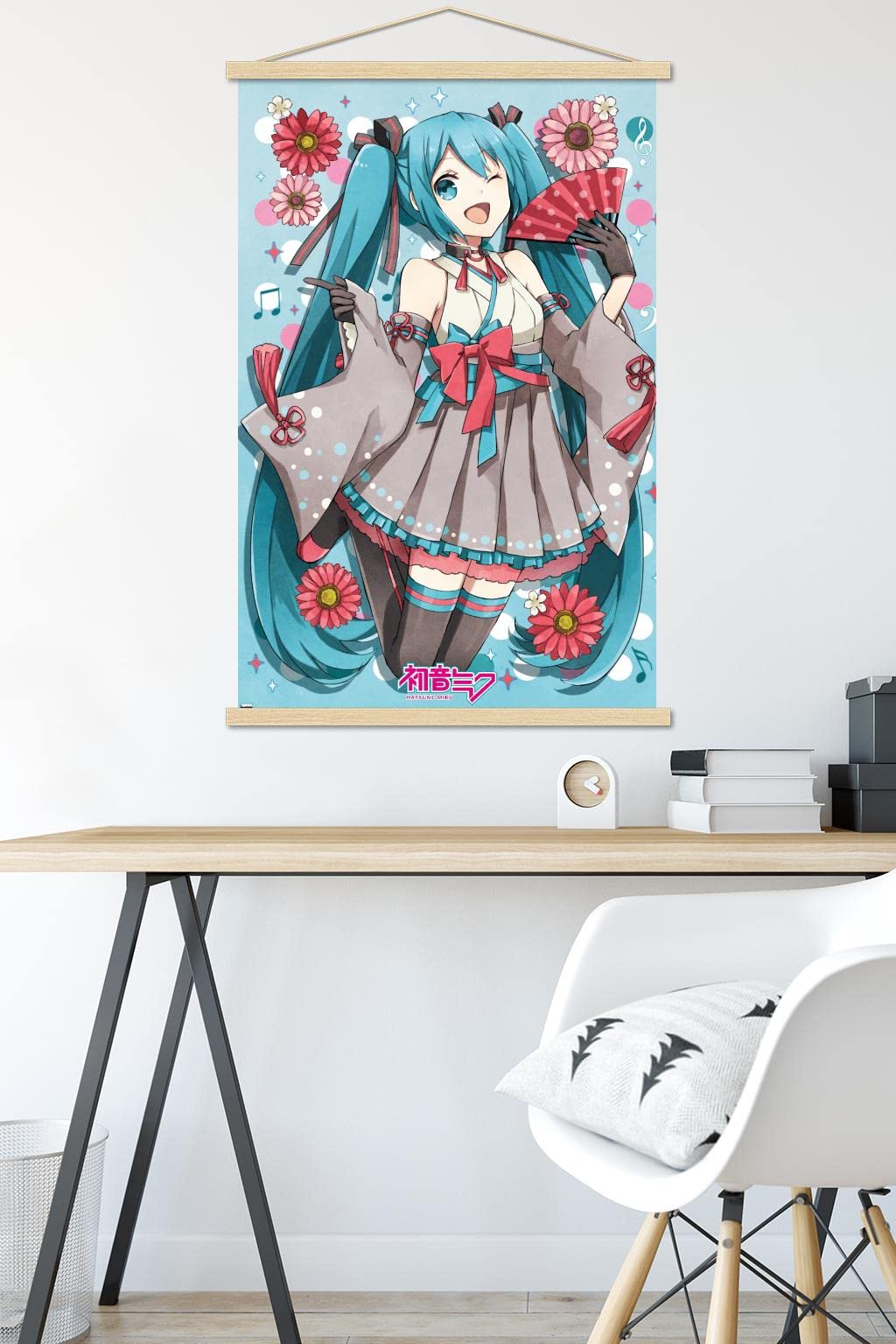 Amazon.com: Hatsune Miku - Fan Wall Poster with Magnetic Frame