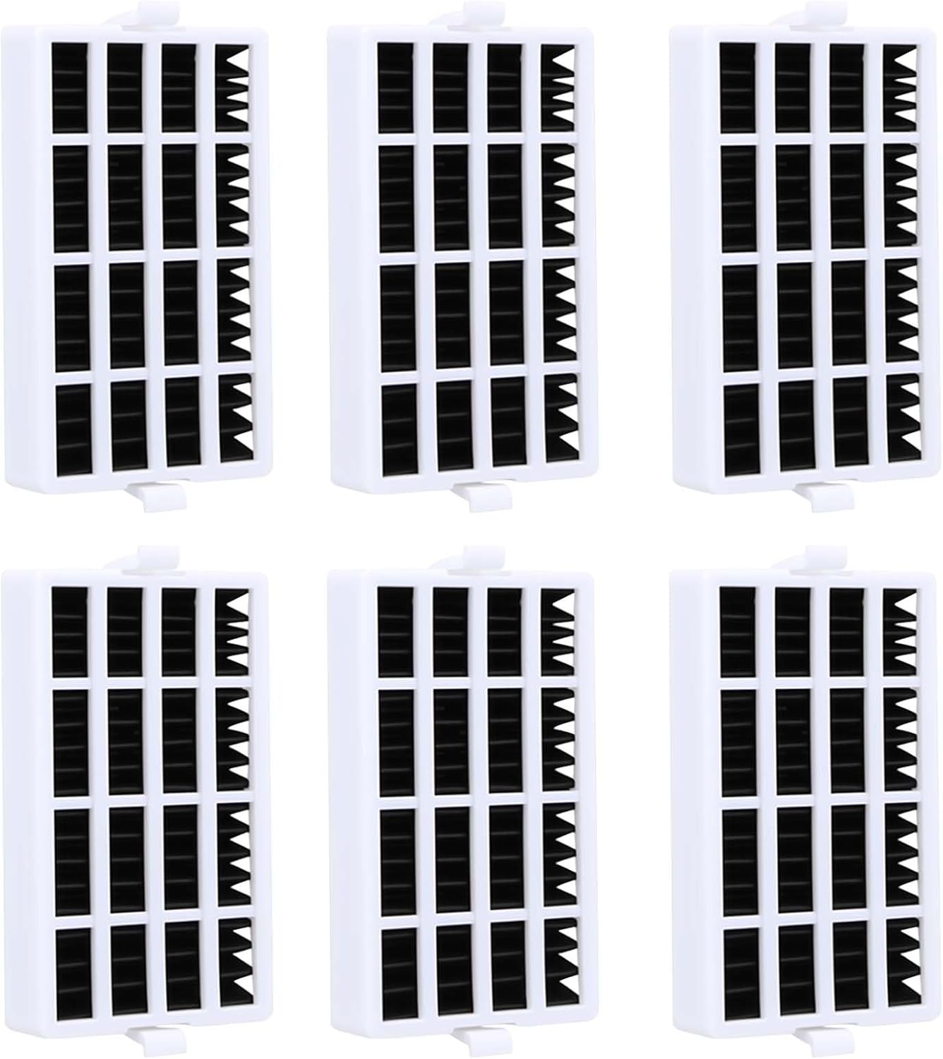 6 - Pack Compatible With W10311524 Refrigerator Air Filter Replacement, Compatible With Whirlpool, Maytag, Kitchenaid & Jenn - Air, Freshflow Carbon Filters For Odor Removal