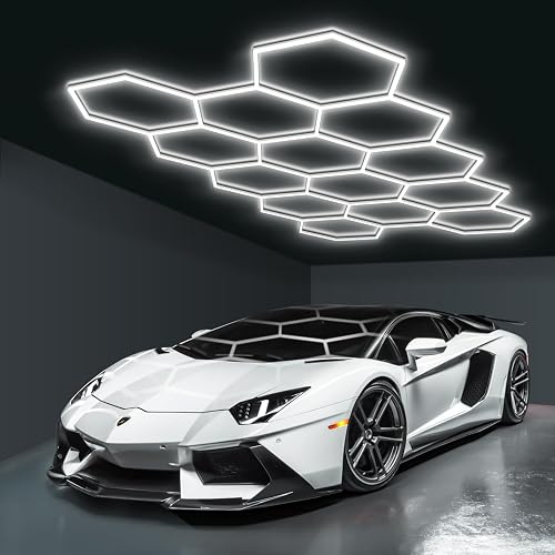 Hexagonal LED Garage Lighting System