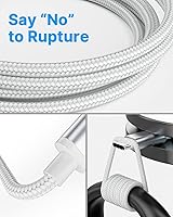 Vista 4 de Cable de carga USB C corto, 2 unidades, 1.5 pies, cable de carga rápida USB C 3A, cable USB tipo C a USB A para Samsung Galaxy S23 Ultra S22 S21 S20