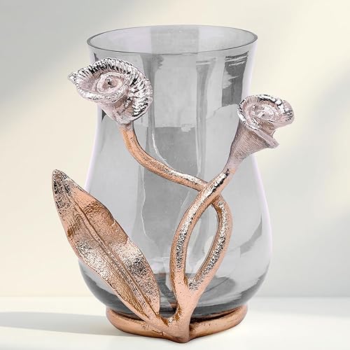 Decozen Portacepillos de dientes dorados elegante vaso de baño de latón y vidrio para almacenamiento de pasta de dientes, vaso de cepillo de