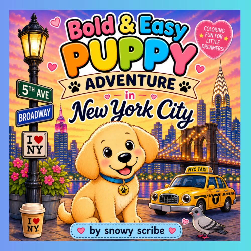 Bold & Easy Puppy Adventure in New York City (Puppy Travel Adventure Activity Book)