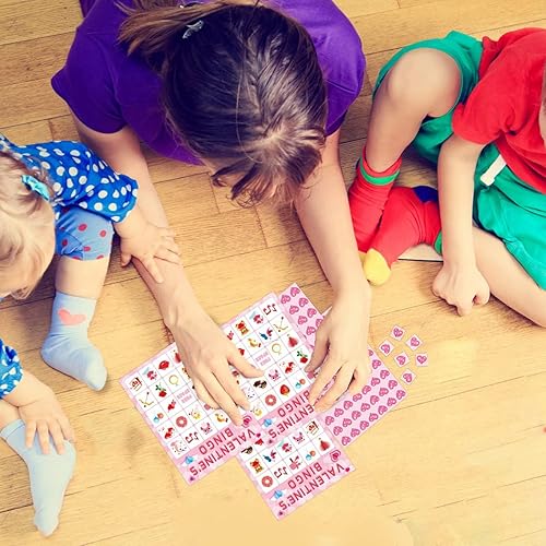 Miniatura 5 de Fancy Land Juego de bingo del día de San Valentín para niños 24 jugadores Juego de fiesta de San Valentín