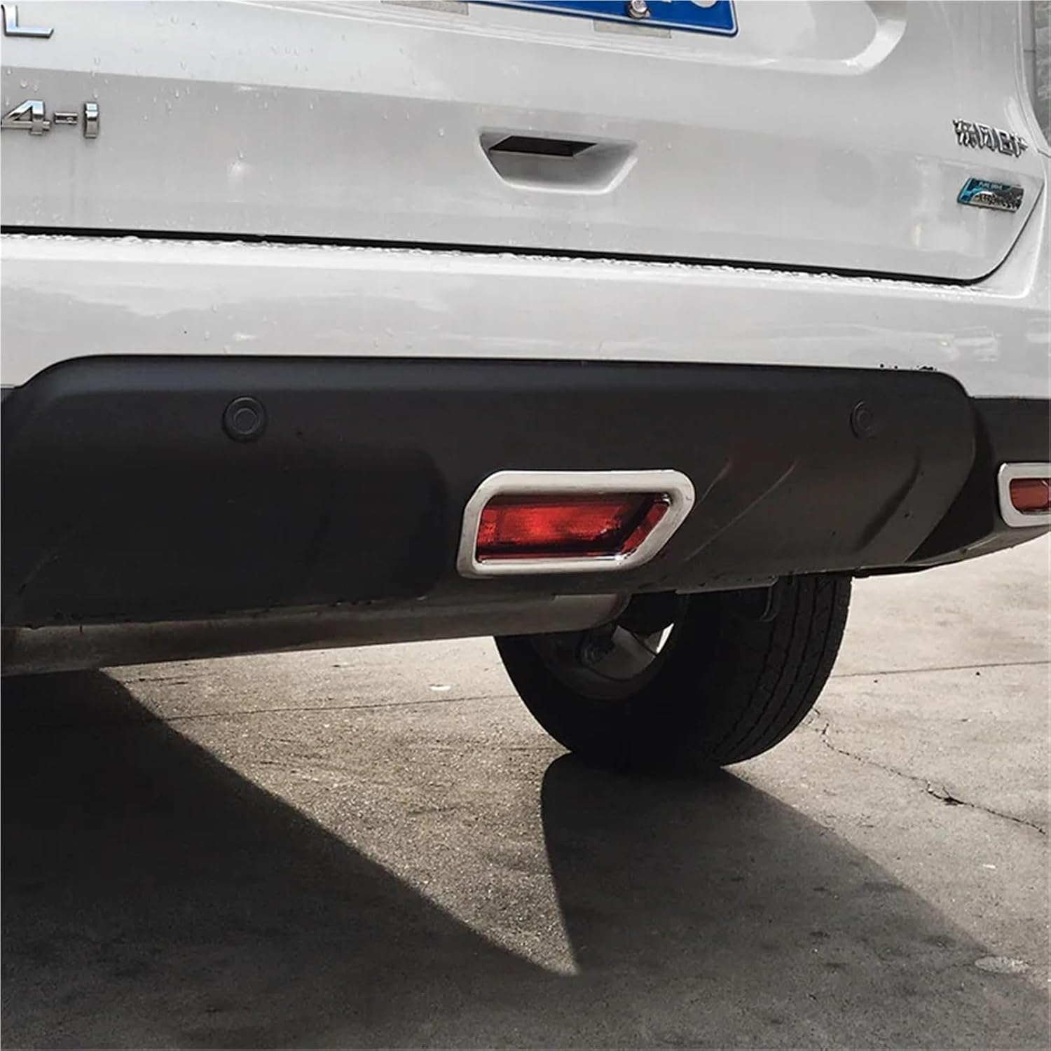 Compatible For Nissan Xtrail X-trail T32 Rogue 2014-2021 Rear Brake Lamp Light Cover Detector Frame Sticker ABS Chrome Trim Accessories