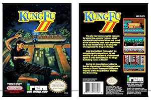 Authentic Kung Fu 2 (NES) Nintendo Game Case Replacement