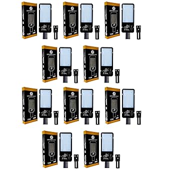 DMAK Multi Traders LED Street Light White Focus Grey Body Waterproof IP65 for Outdoor Purposes (Pack of 10, 72W LED Street Light)