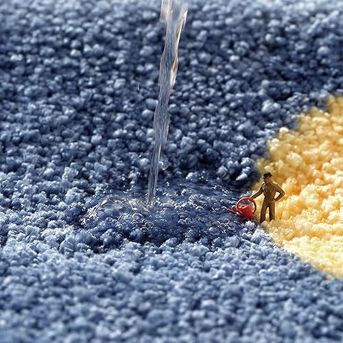 Miniatura 3 de Cielobra Tapete de baño, extra suave, de alta absorción, antideslizante, de felpa, lavable a máquina, ideal para suelo de baño, bañera y ducha,