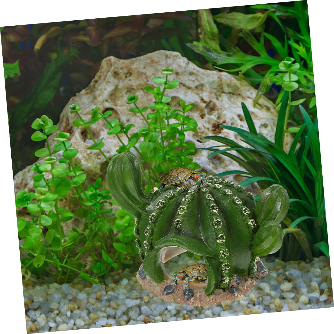 BESPORTBLE Adornos De Jardinería para Peceras 3 Piezas Mesa De con Patas Escondite De Reptiles Decoración para Pecera De Serpientes Pecera De Reptiles Dragón Barbudo Escondite