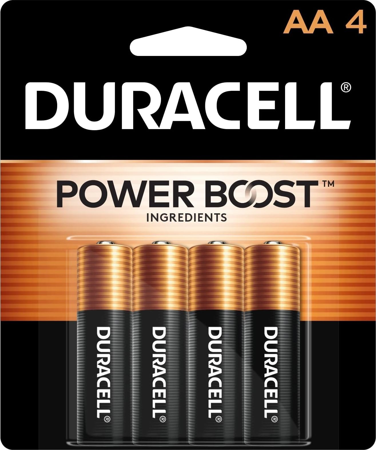 4 Pack of Duracell AA Batteries