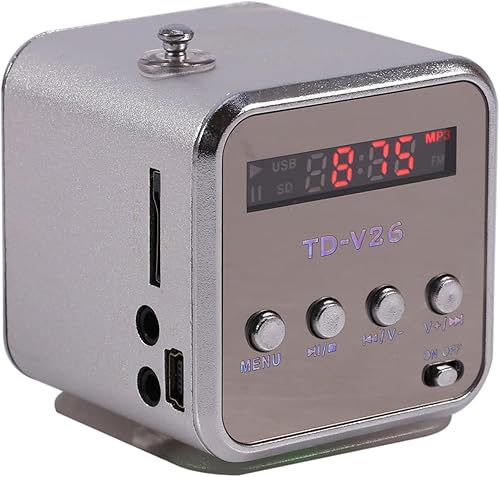 Miniatura 3 de Radio pequeña, reproductor de música USB, reproductor de MP3 MP4 SD TF USB Mini Radio adecuada para reuniones familiares y viajes