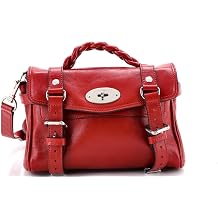 Pre-Loved Alexa Satchel NM Leather Mini, Burgundy