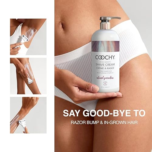 Miniatura 3 de Coochy - Crema de afeitar íntima  Acondicionador de afeitado e hidratante para rostro y cuerpo  Ideal para el cuidado de la piel sensible,