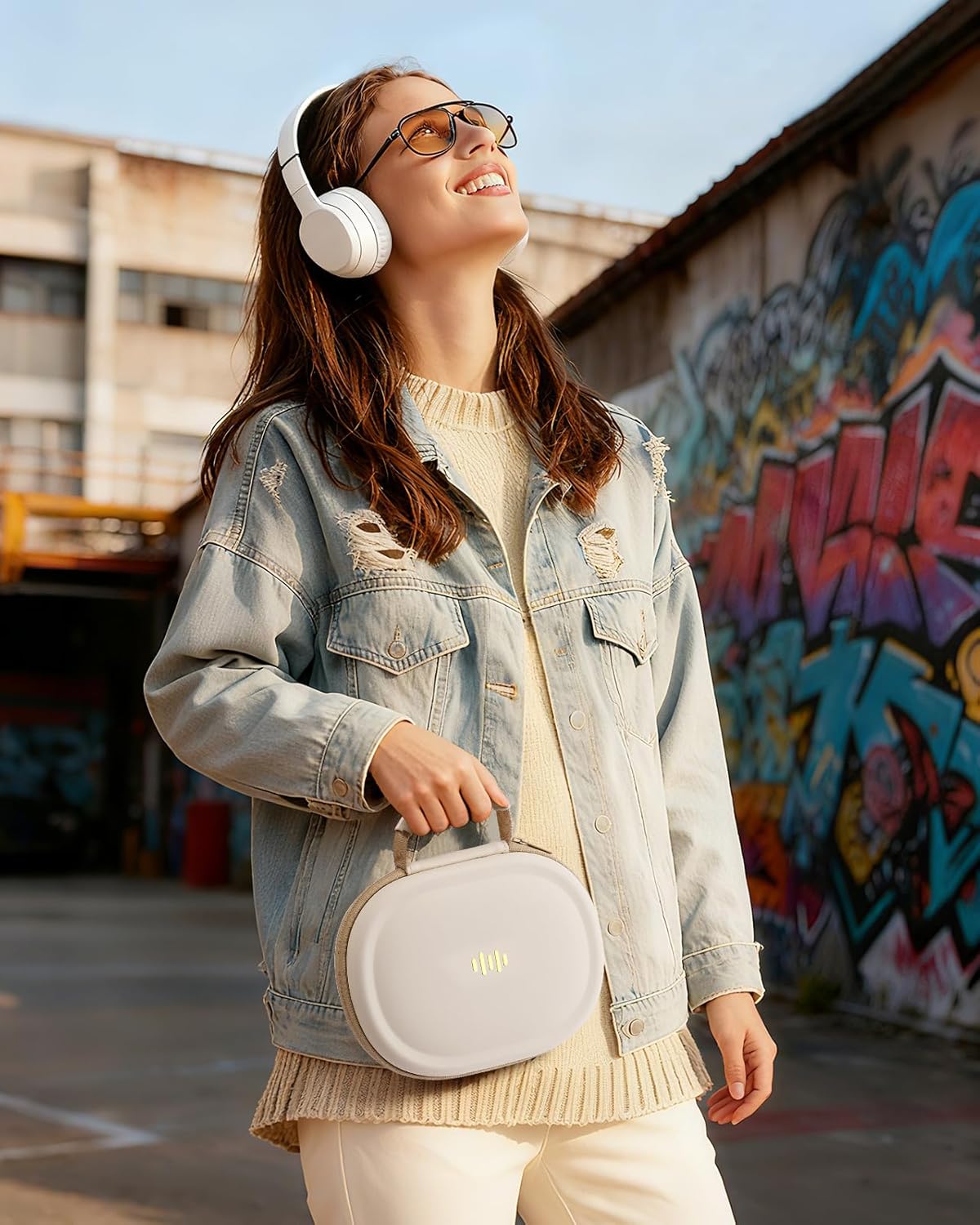 Headphone Case Hard Shell for Bose Quietcomfort/Skullcandy/JBL Tune 720BT/520BT/510BT/Live 770NC/460NC, Super-Slim Upgrade PU Pocket Over-Ear Headset Universal Portable Travel Organizer Bag - Image 6