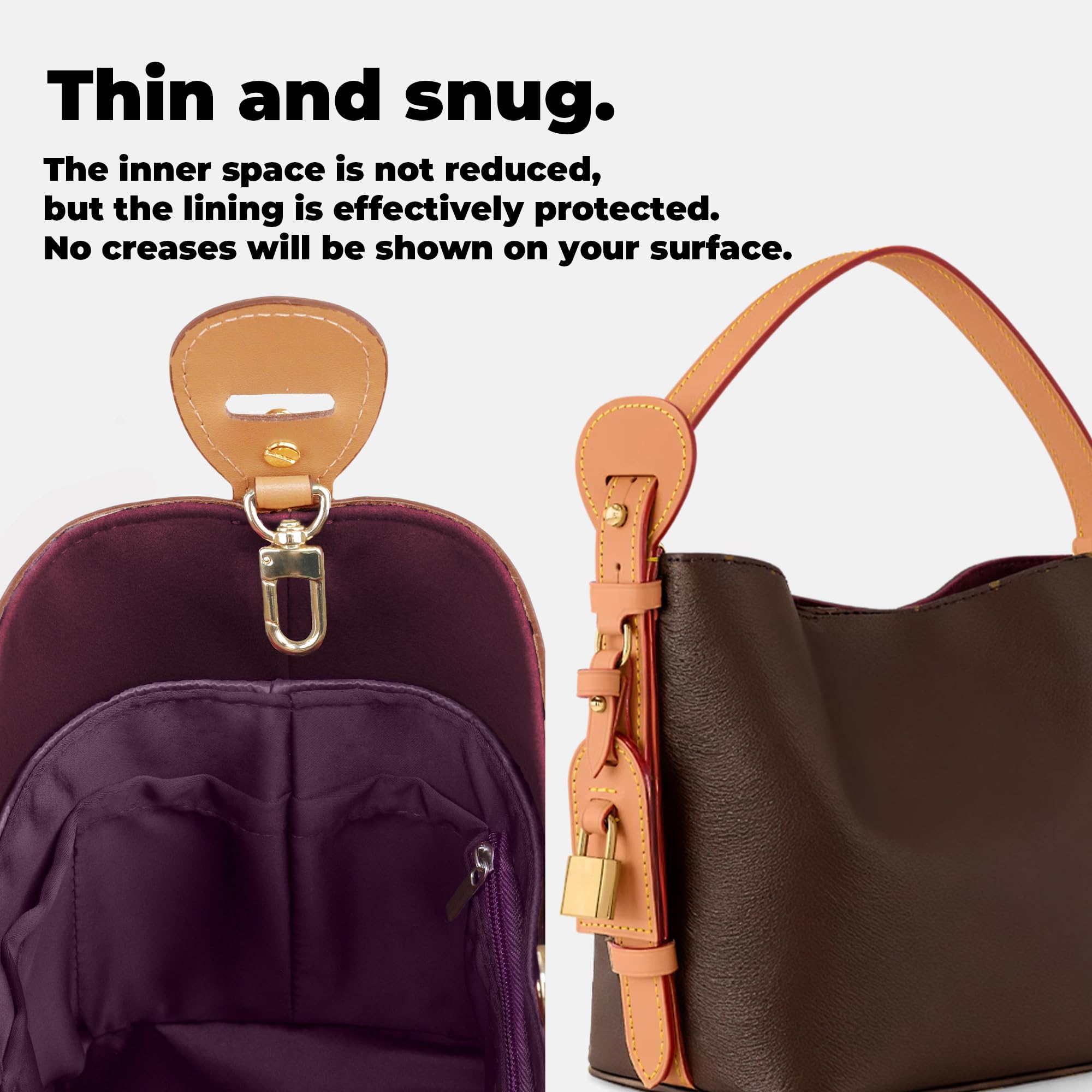 DGAZ Ligero Organizador Interior para All In GM, Inserto de Bolso, Fuchsia