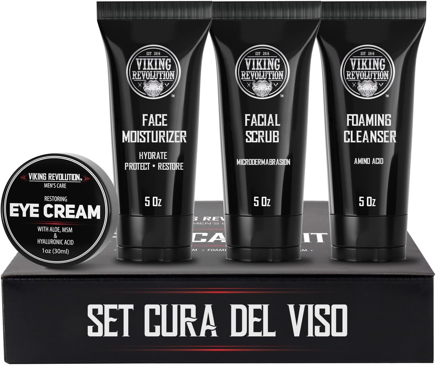 Viking Revolution Men's Skin Care Kit Men's Face Care Kit Men's