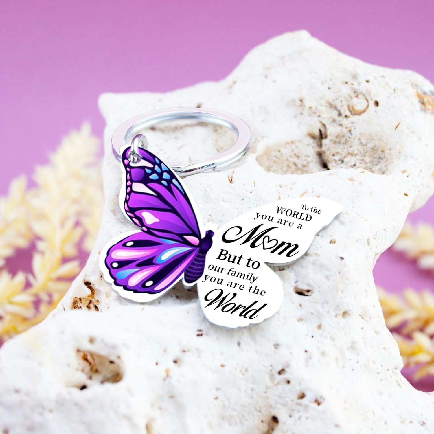 Mothersday Gift For Mom Birthday Gifts for New Moms from Daughter Son Pregnant Mothers Day Gifts From Daughter Mom Butterfly keychain - Image 5