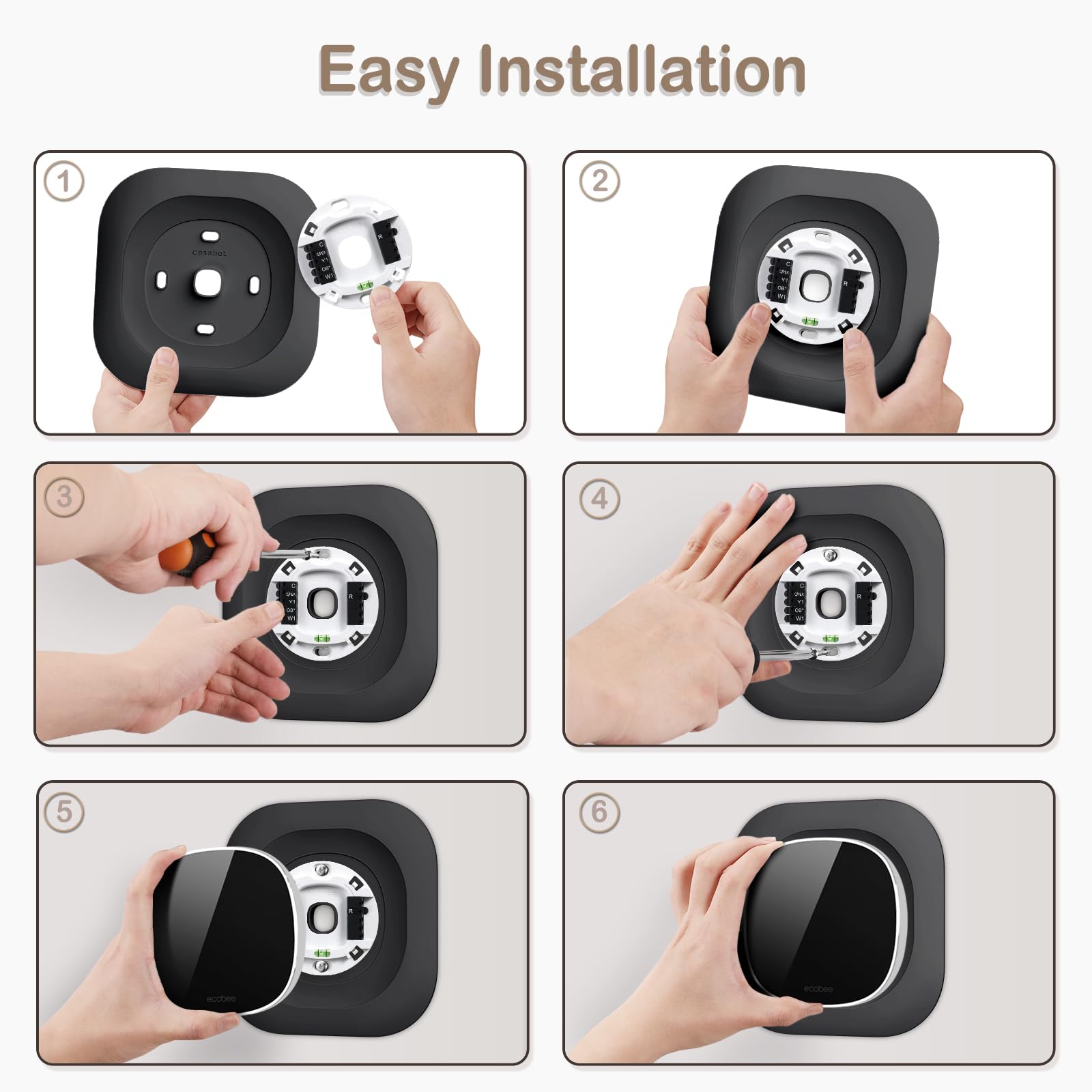 CaseBot Wall Plate for New 2025 ecobee Smart Thermostat Essential...