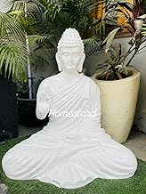 Homestead Decore Solution Blessing Buddha showpiece White Big Size (3 Feet) | Buddha Statue for Home Decor | 3 Feet | Buddha showpiece for Living Room |