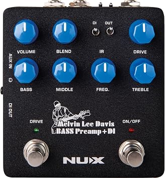 NUX NUX-NBP5 | Bass Guitar Preamp & DI Pedal | Melvin Lee Davis