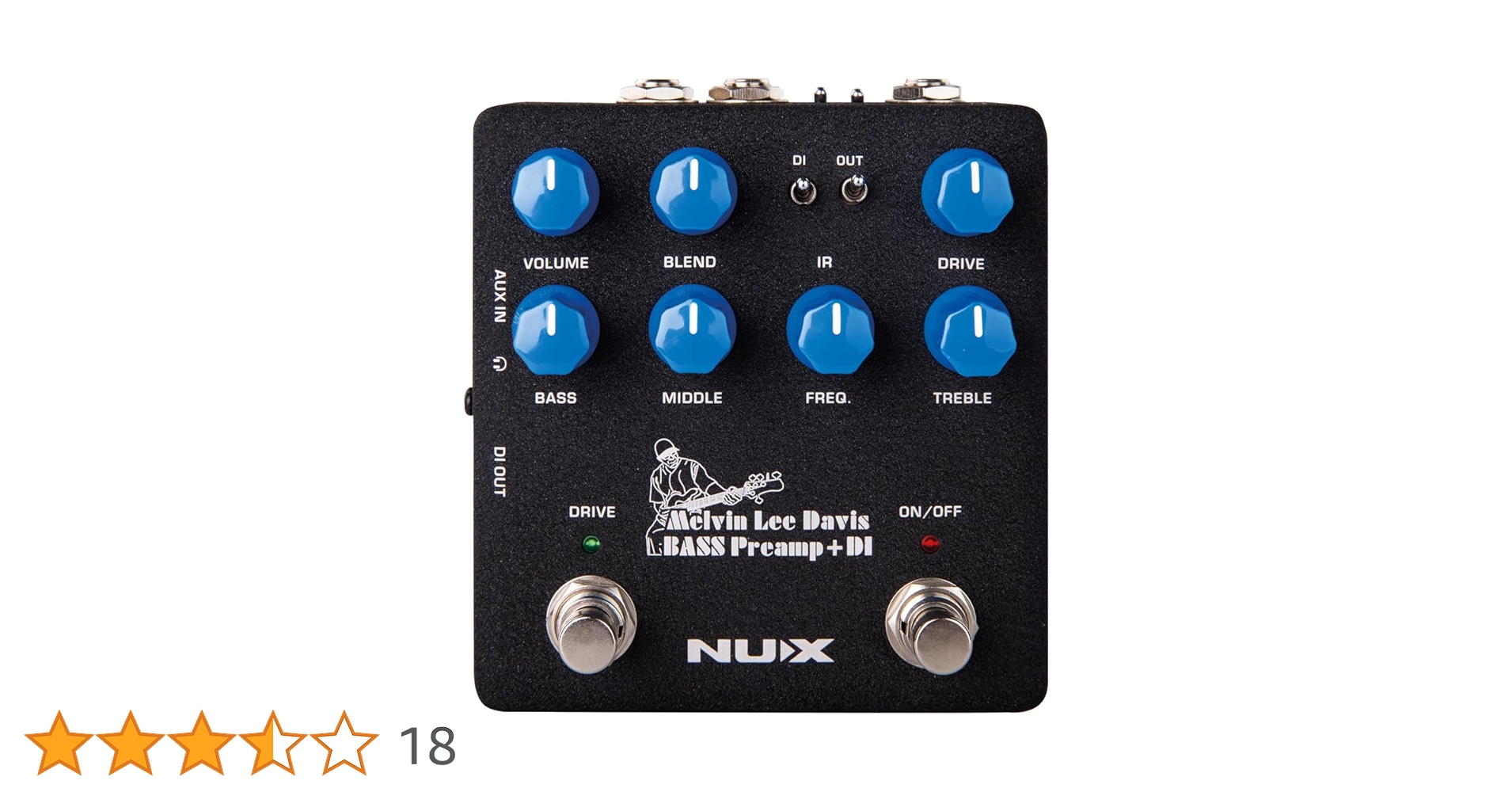 NUX Melvin Lee Davis Bass Preamp 試奏のみ超美品 Pedal Nux Melvin Lee Davis Preamp e DI Para Baixo Nbp5 : Amazon