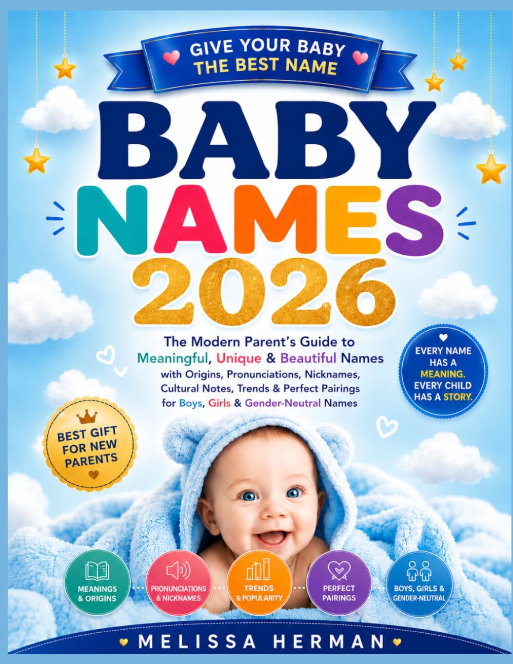 BABY NAMES 2026: The Modern Parent’s Guide to Meaningful, Unique & Beautiful Names with Origins, Pronunciations, Nicknames, Cultural Notes, Trends & ... for Boys, Girls & Gender-Neutral Names