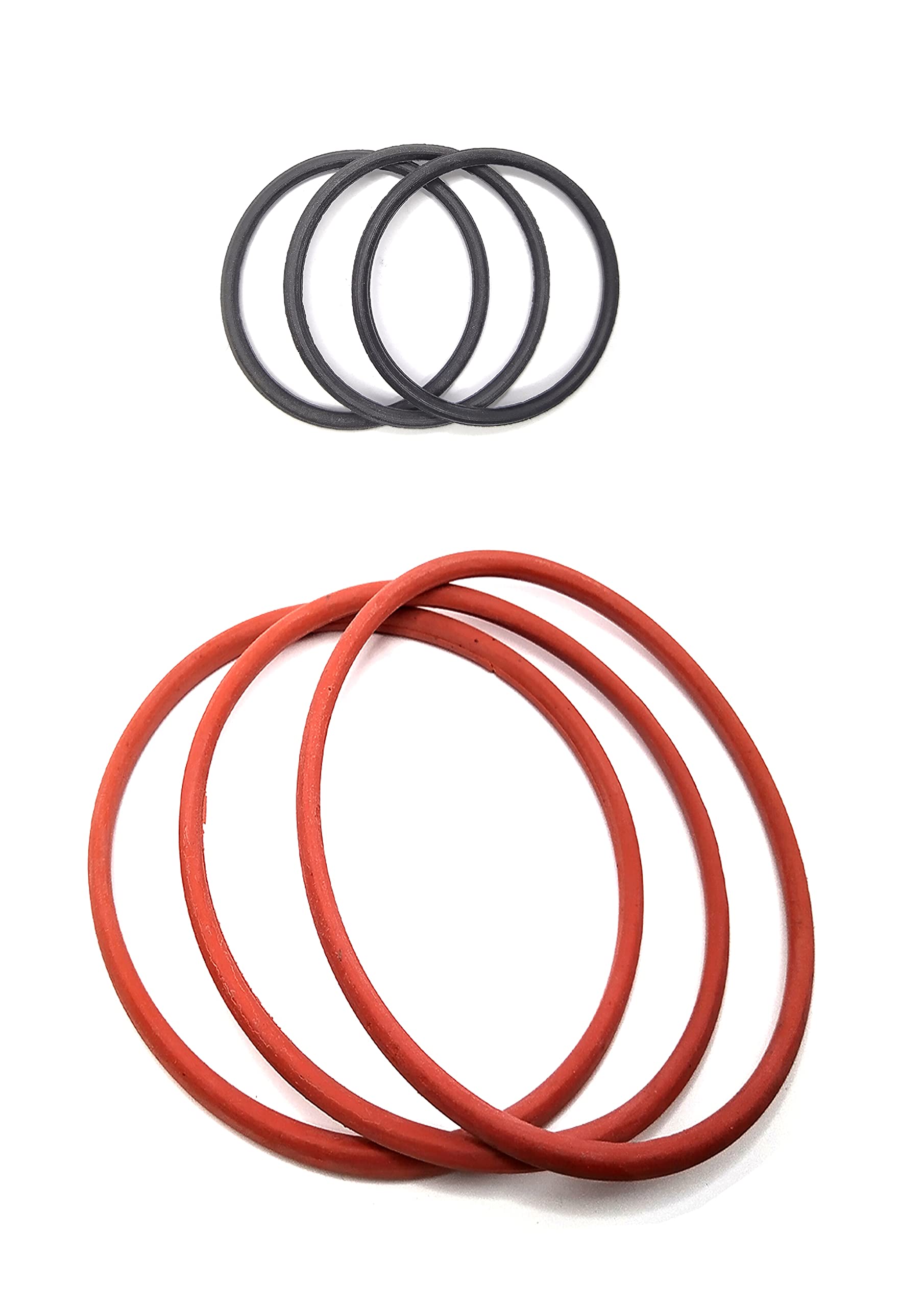 BIOWAY 10'' Bowl O Ring RED 3PCS & Membrane HOUSING Ring 3PCS Combo Suitable with All Type RO Water Purifier