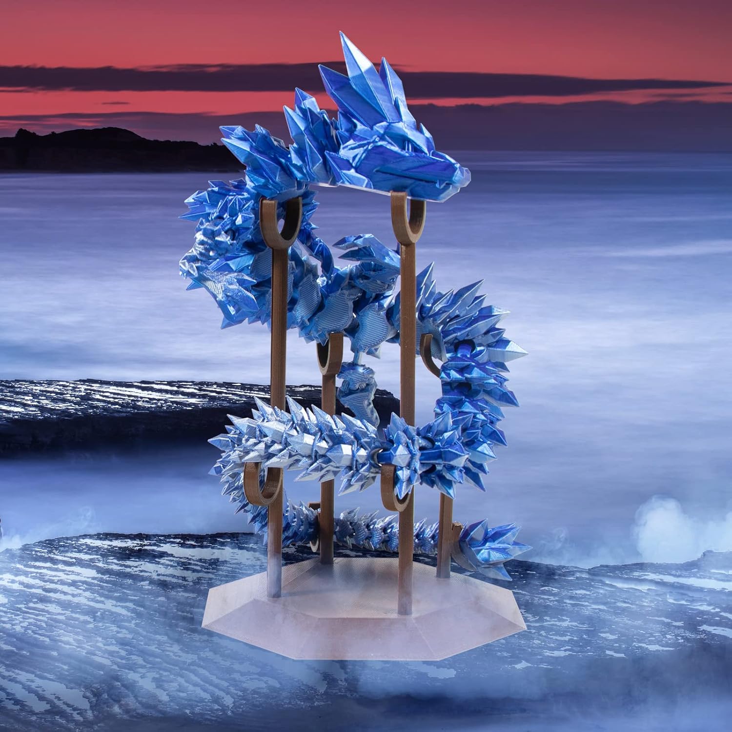 iSANMATE PLA 3D Printer Filament, PLA Filament 1.75mm Dual Color Silk PLA, Silk Blue Silver 3D Printing Filament,1 kg Spool - Image 5