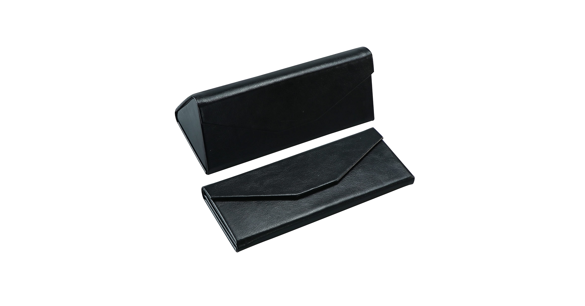 VisionGlobal 2 Pack Eyeglass Case Hard Shell with Foldable