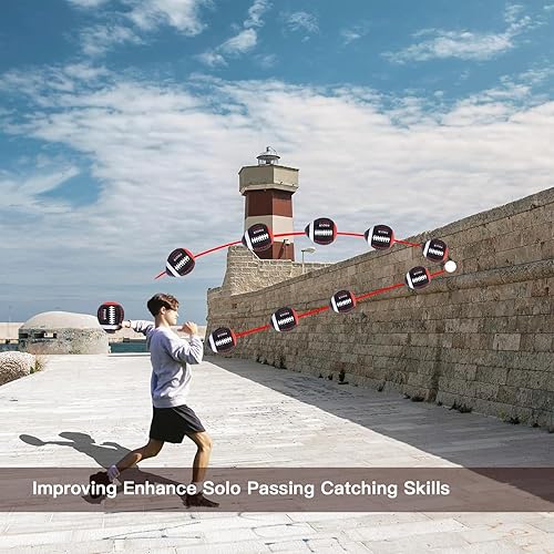 Miniatura 2 de PassCatch - Fútbol de entrenamiento, equipo de entrenamiento de fútbol de cuero compuesto, tamaño para niñosjóvenes (edades 7-13) y tamaño oficial