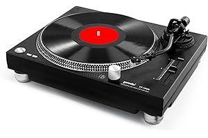 Gemini Sound 2-Speed Belt Drive DJ Turntable Player for Home Stereo with...
